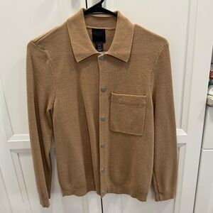 H&M tan shirt jacket